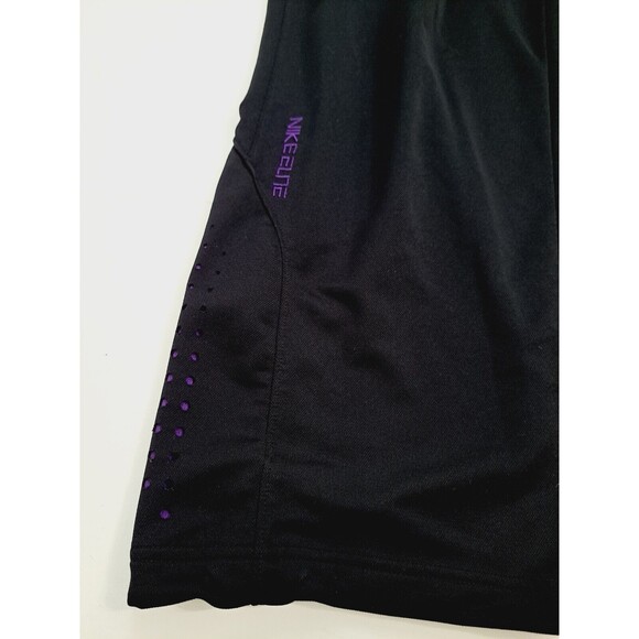 Nike Men's XL Elite THERMA-FIT Basketball Training Gym Pants Black Purple - Picture 5 of 12